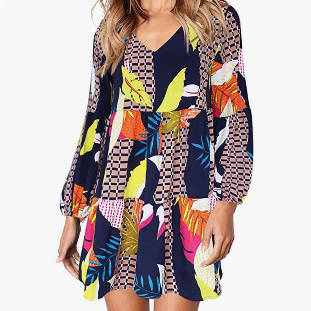 Spring summer colorful dress
